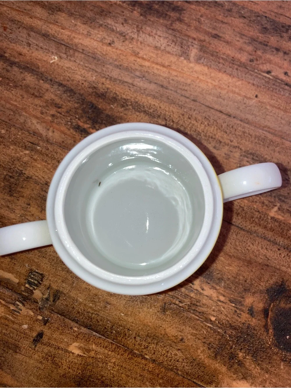 Fitz and Floyd Yellow Sugar cup/bowl